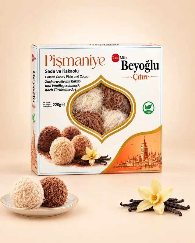 Pişmaniye Sade ve Kakaolu — 220 g